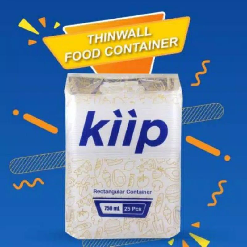 Thinwall KIIP Rectangular Eceran PER 5 PCS  + Tutup