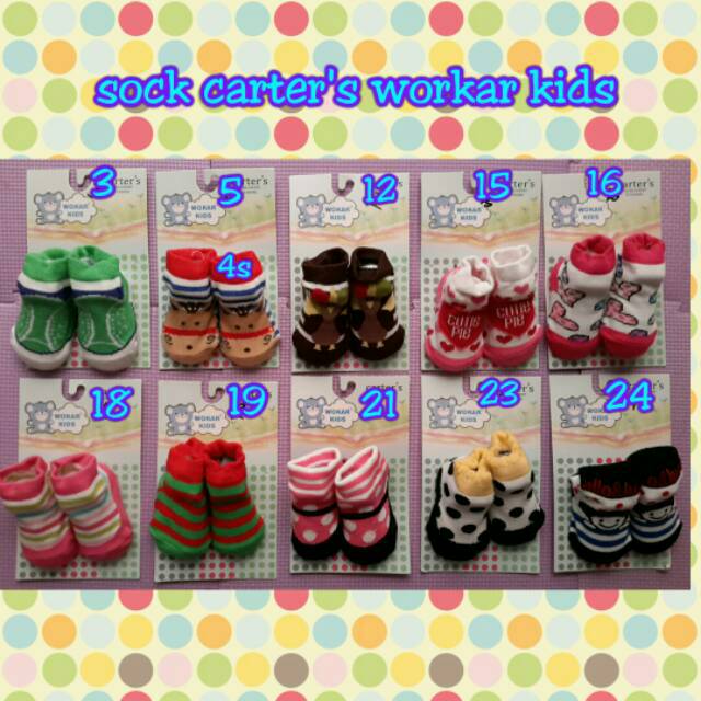 SOCK CARTER'S WOKAR KIDS