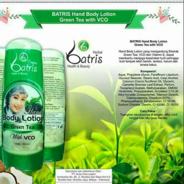BATRIS BODY LOTION GREEN TEA
