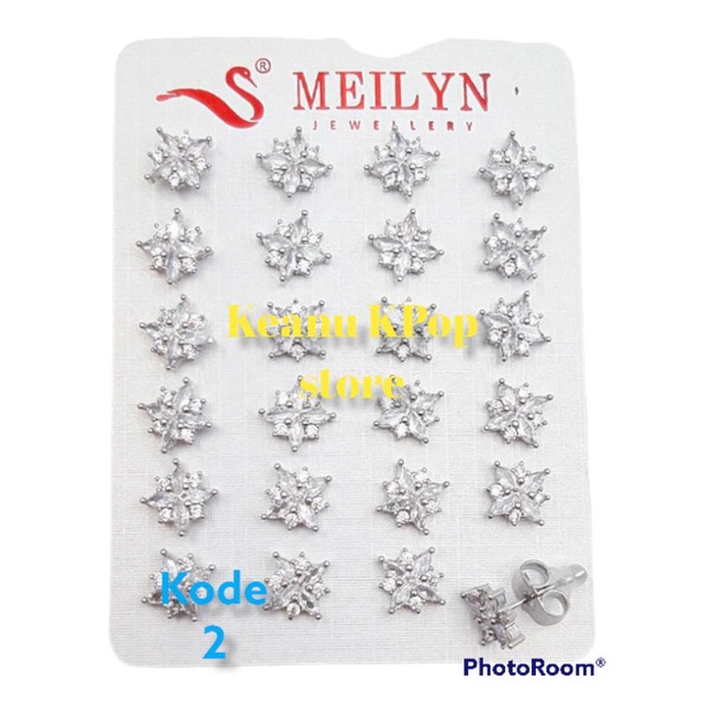 Anting tusuk silver kode 02