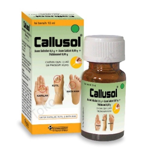 Callusol Botol 10ml obat kutil / mata ikan / kapalan