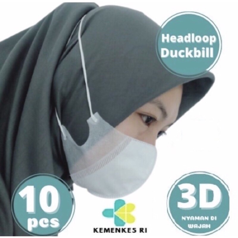 Masker Putih Headloop Murah