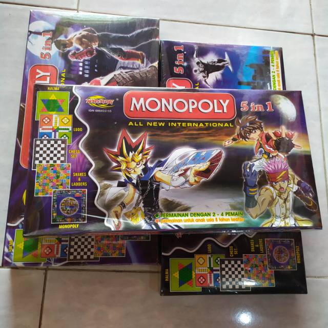 mainan monopoly 5 in 1