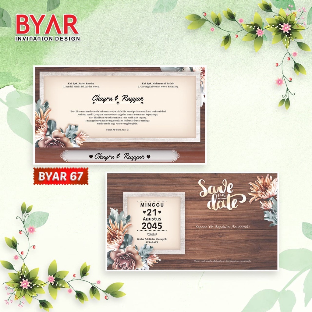 Blangko Undangan BYAR 67