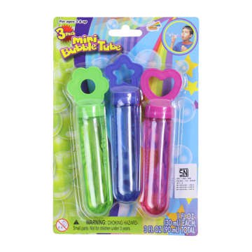 Rainbow Bubbles Set Mainan Gelembung Tubes 3 Pcs