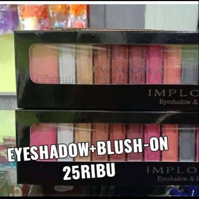 Eyeshadow+blush-on