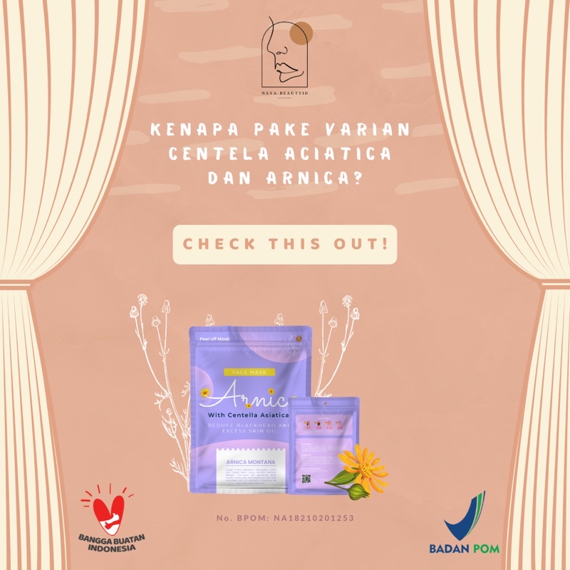 Masker arnica with Centella asiatica