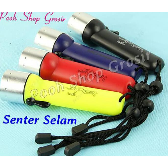 Diskon Senter Selam /Flashlight For Diving Cree 3W Led Terbaru