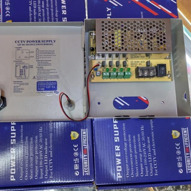 ➥ POWER SUPPLY 5A BOX CCTV ◊