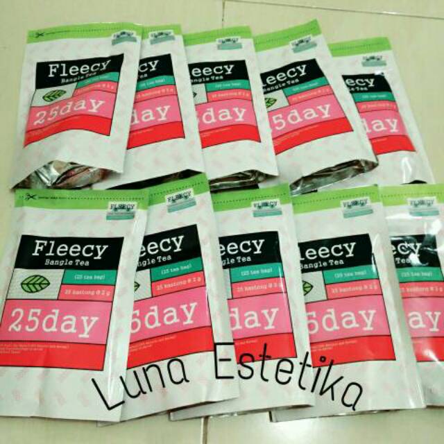 FLEECY BANGLE TEA TEH DIET 100% Original