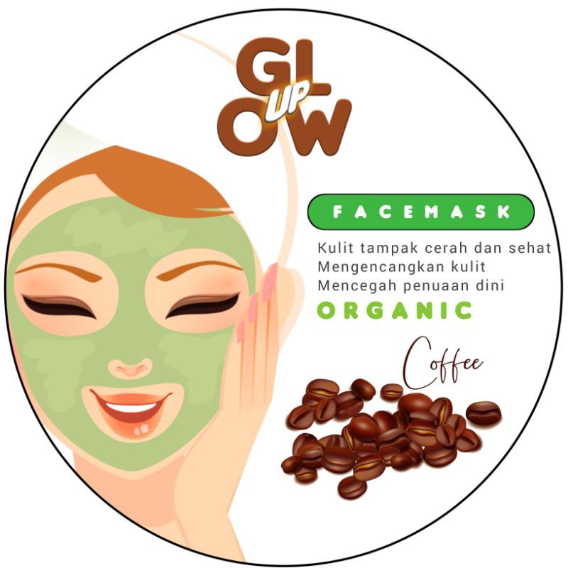 Glowup Coffee Organic Facemask