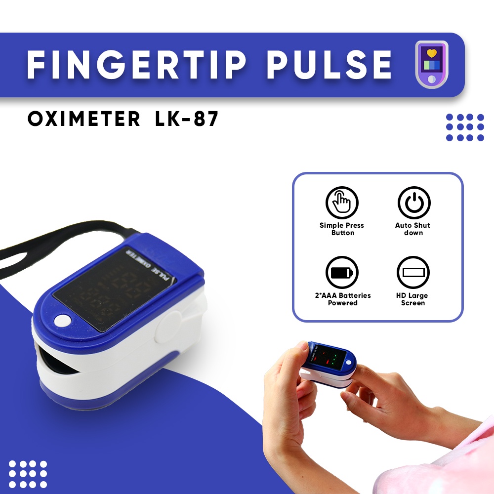 Oximeter Fingertip Pulse Oxymeter LK87 LCD
