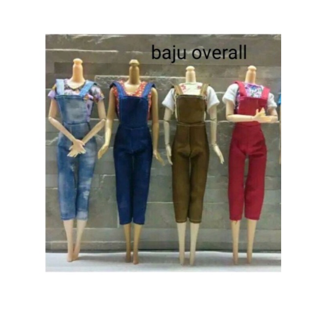Baju boneka overall kodok (random)
