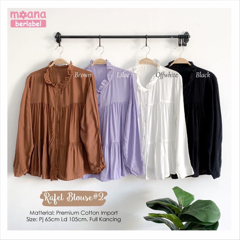 (PROMO BISA COD)RAFEL BLOUSE RAYON POLOS