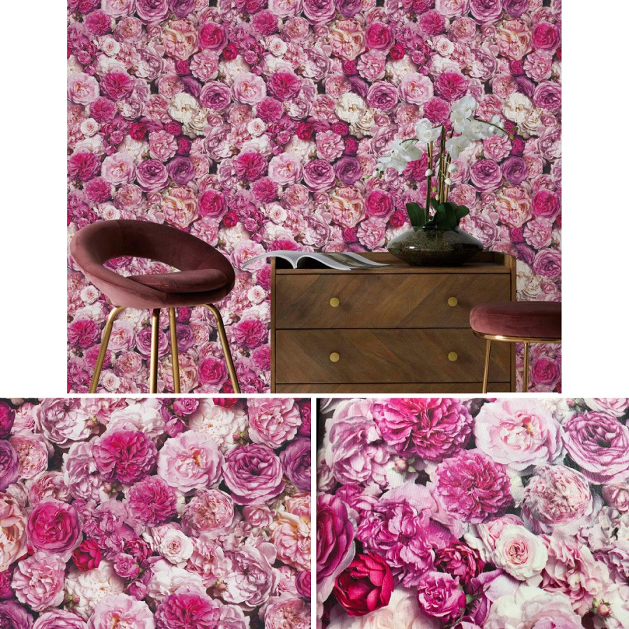 Wallpaper Dinding Bunga Aurora