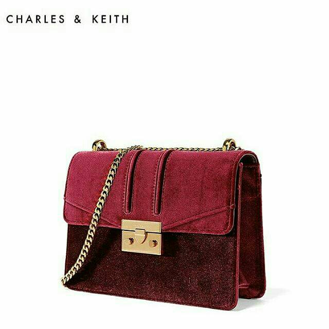 C-K PUSH LOCK SHOULDER BAG  20cm ORIGINAL