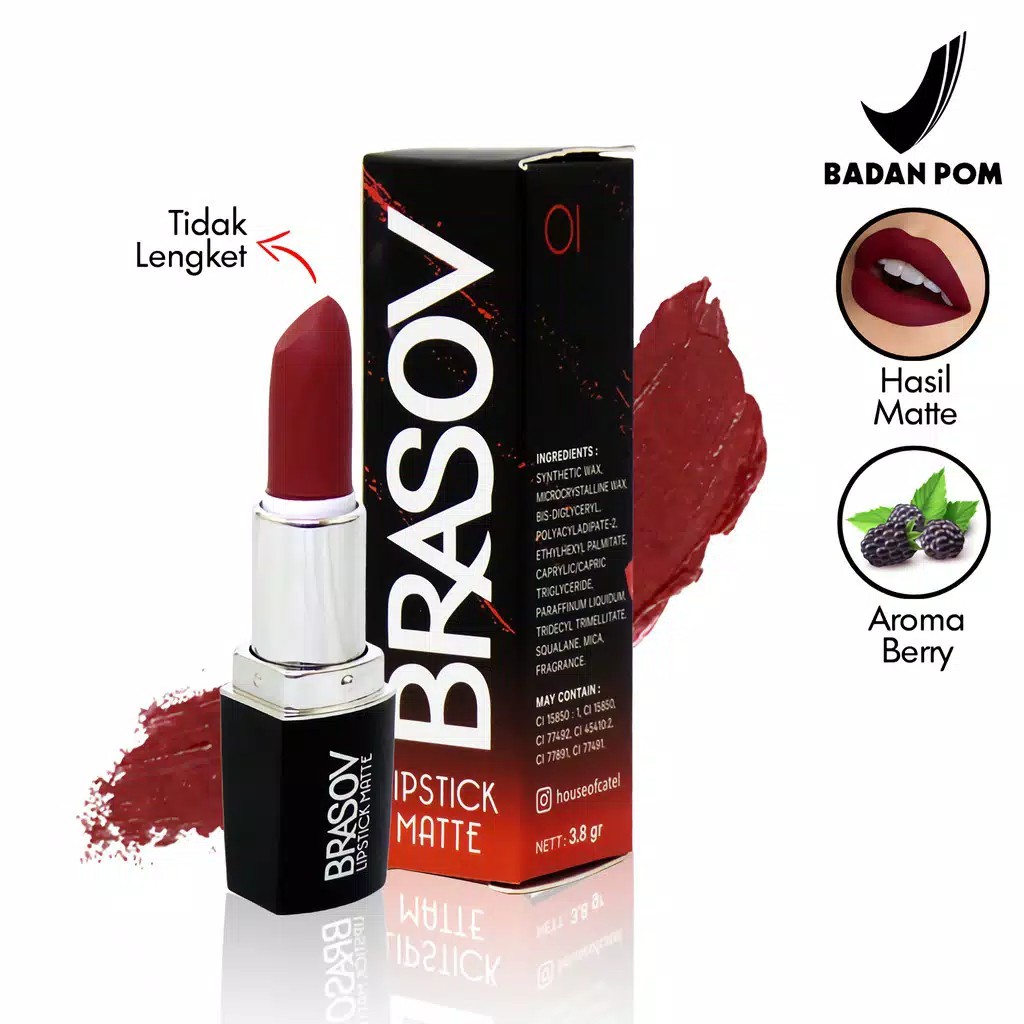 Brasov Lipstick Matte Pigmented