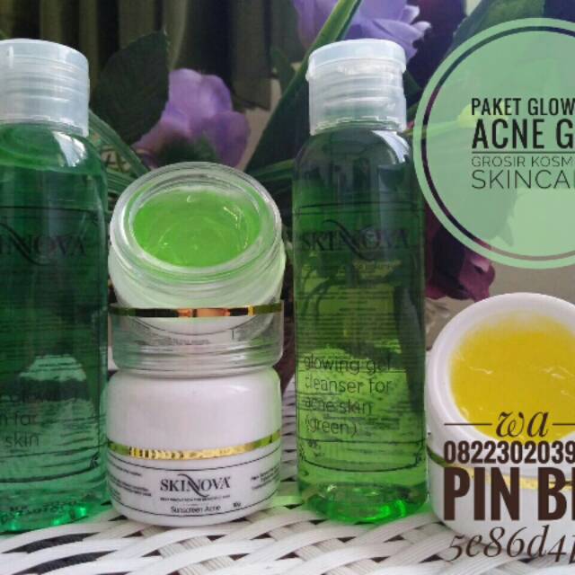 Paket glowing acne gel