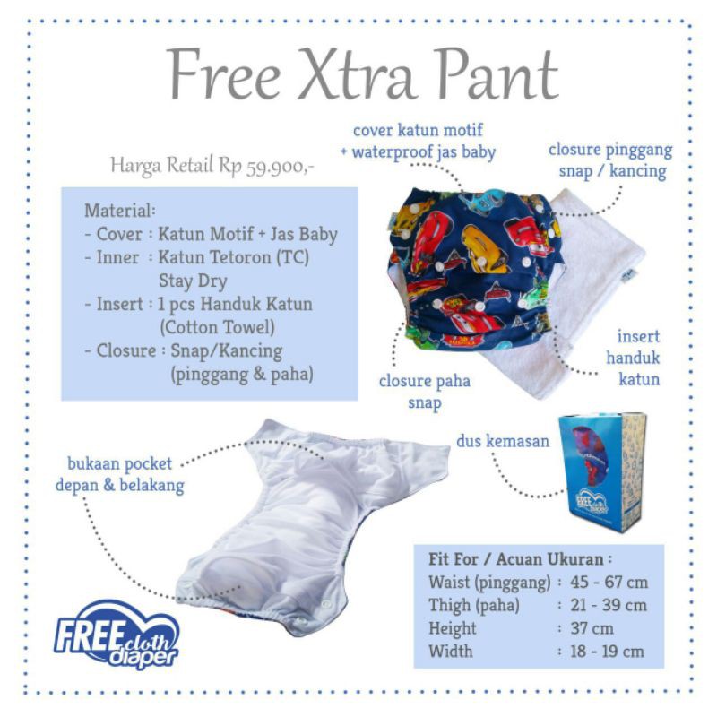 clodi Free Xtra Pant