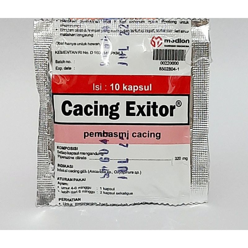 Cacing Exitor Obat Pembasmi Cacing