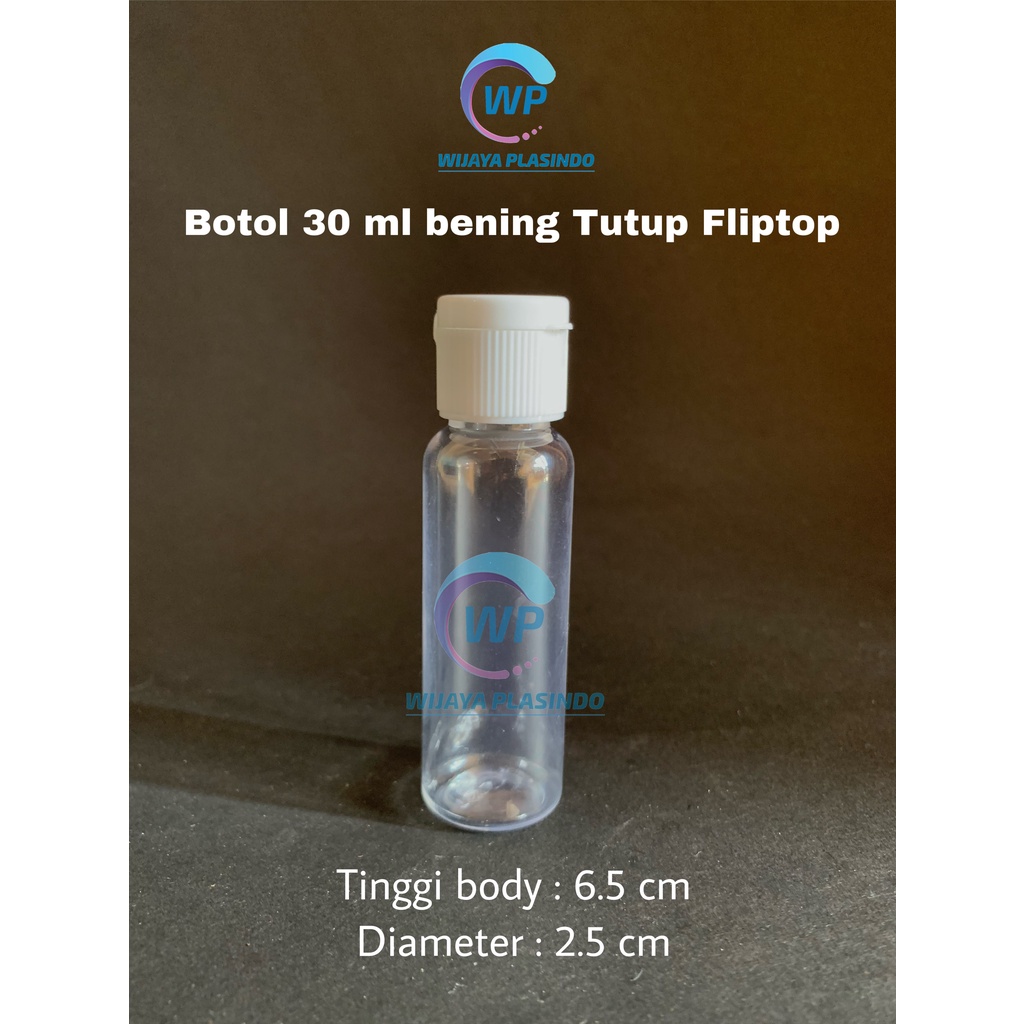 Botol fliptop 30ml natural