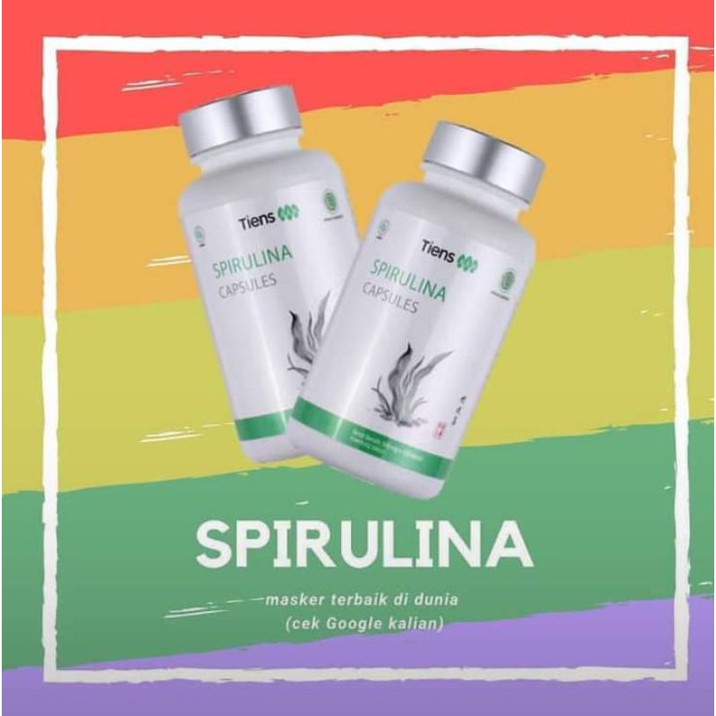 Spirulina Tiens Original 100 Kapsul