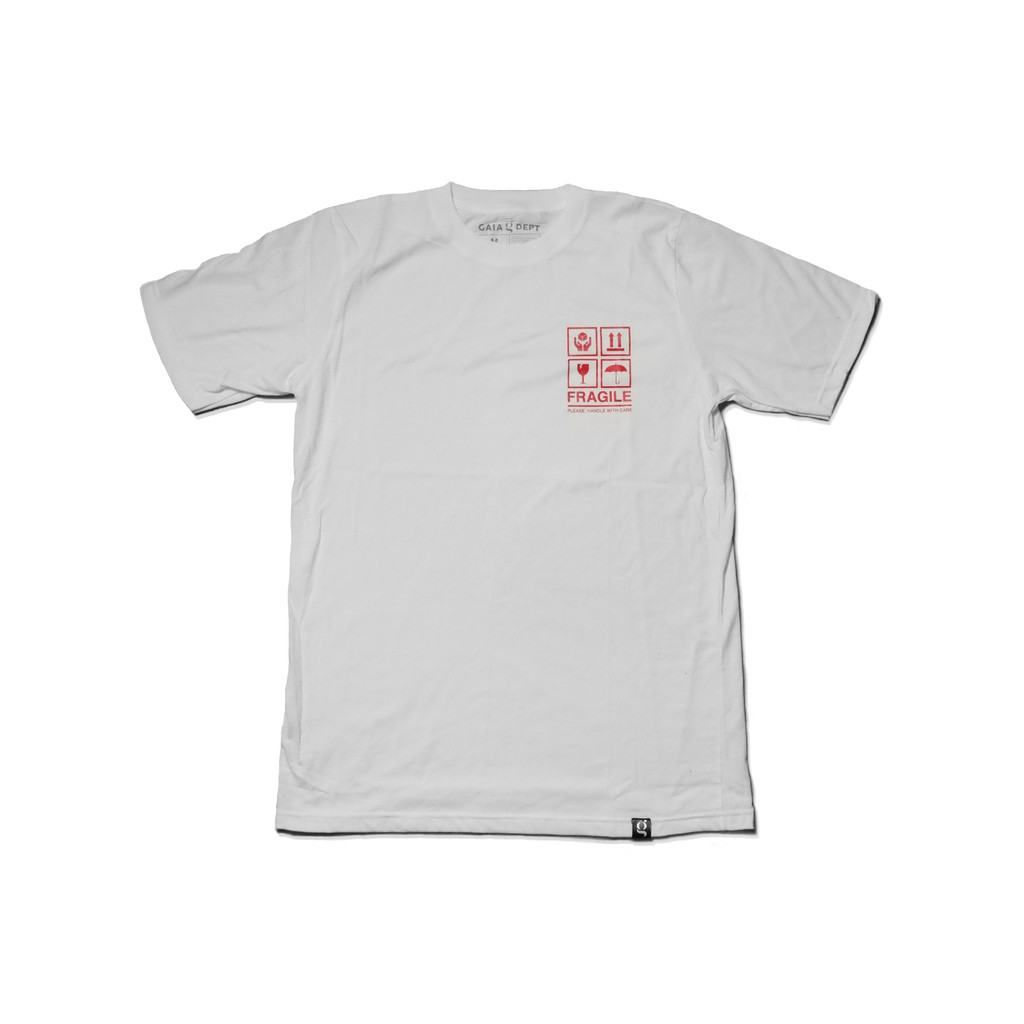 Fragile White Tee