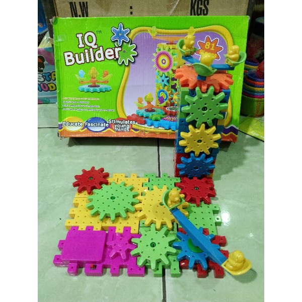 iq builder mainan funny gear