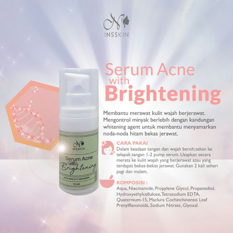 Serum acne brightening