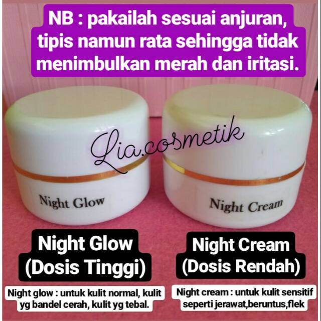 Night Glow & Night cream