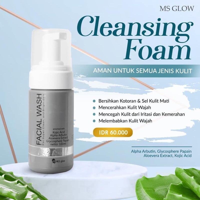 MS Glow facial wash