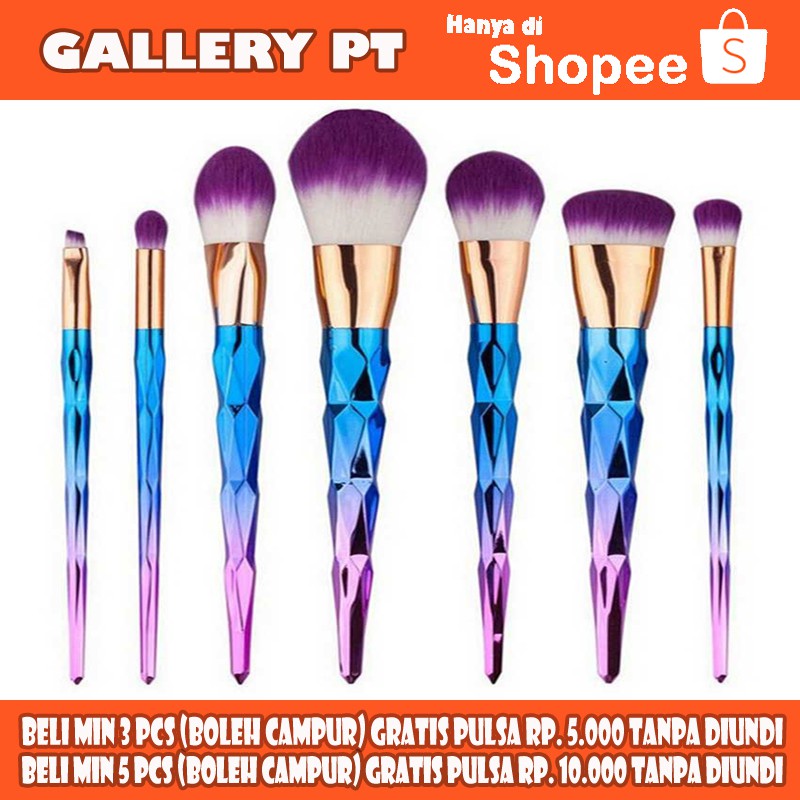 Kuas Make Up Rainbow 7 PCS
