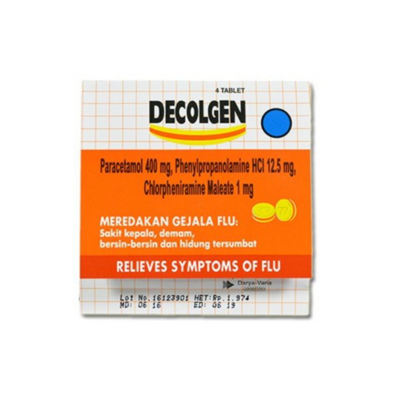 Decolgen 1 strip isi 4 tablet