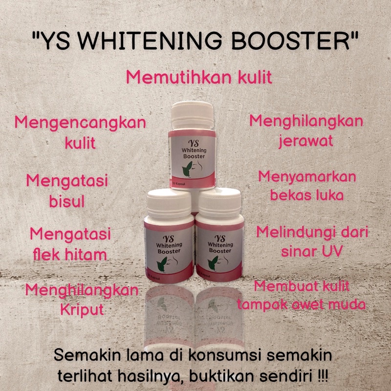 YS whitening booster 5 botol (Req)