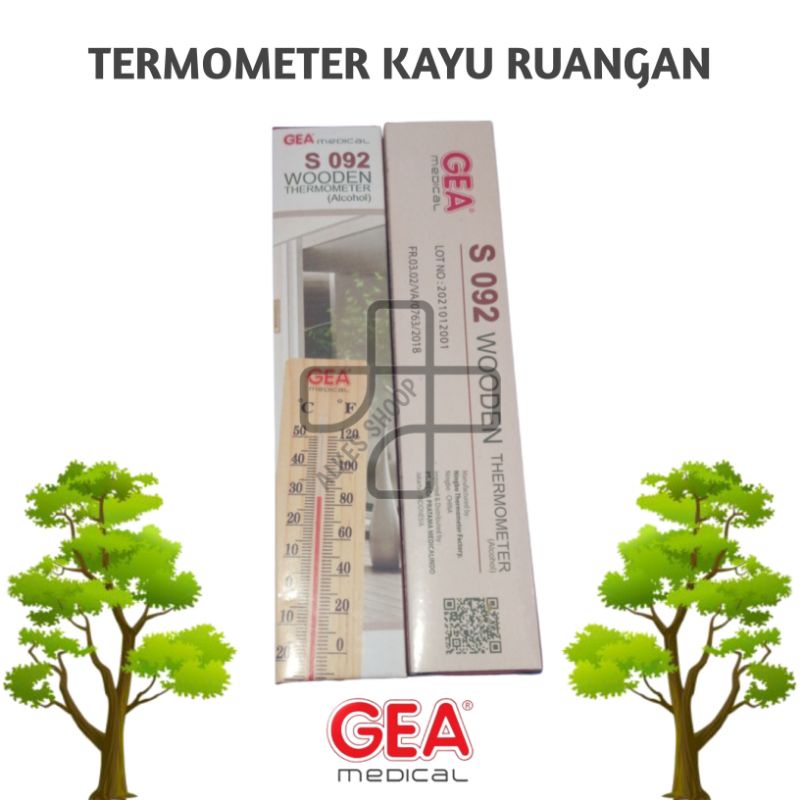 Thermometer Kayu Ruangan