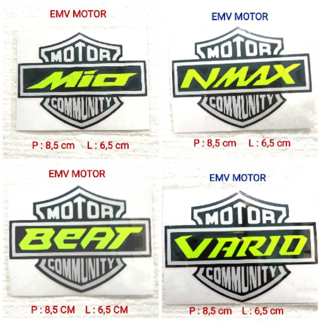 Sticker aneka motor comunity