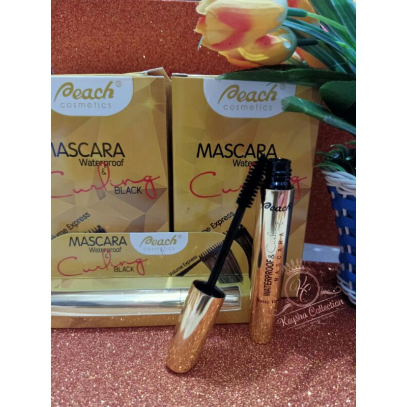 Peach mascara waterproof & curling