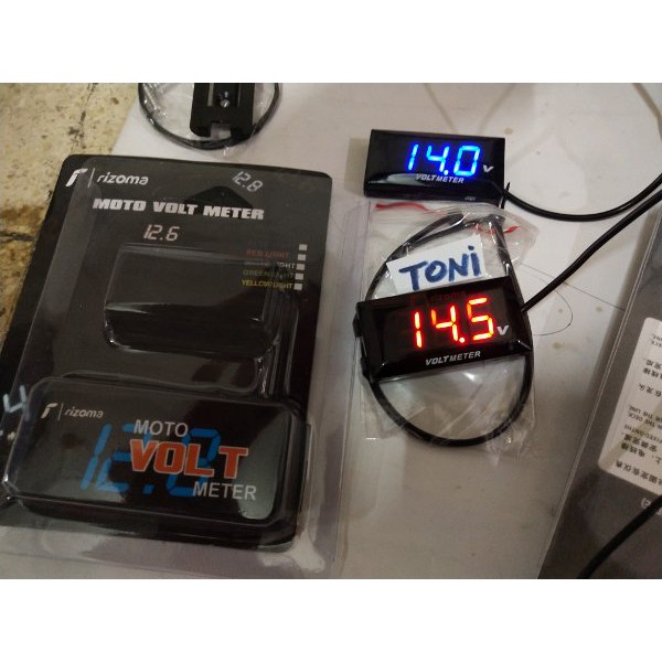volt meter aki universal warna