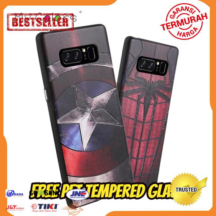 CASING HP SAMSUNG NOTE 8 SILICONE 3D MARVEL SUPER HERO