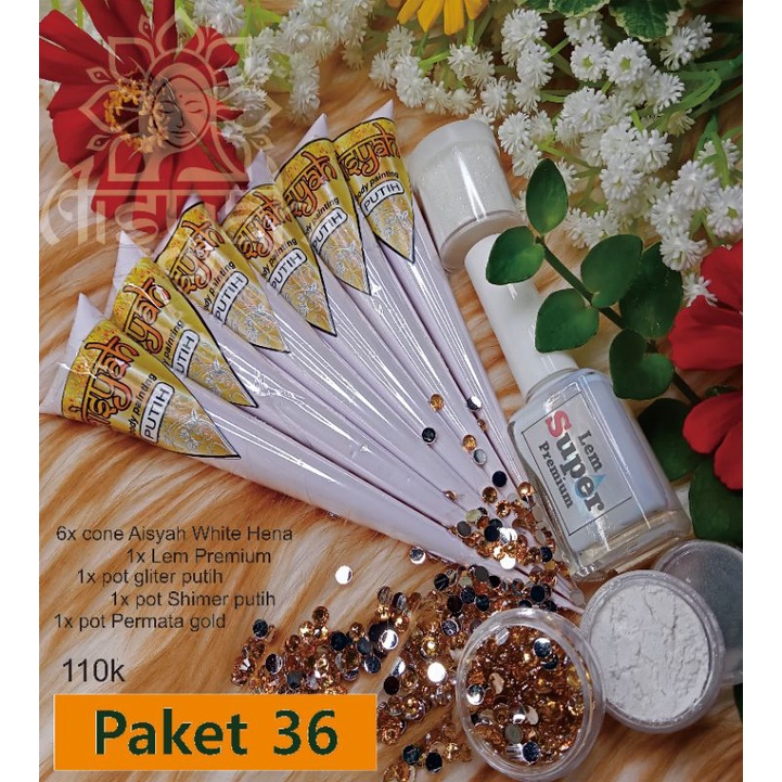 Henna Putih Aisyah Paket 36