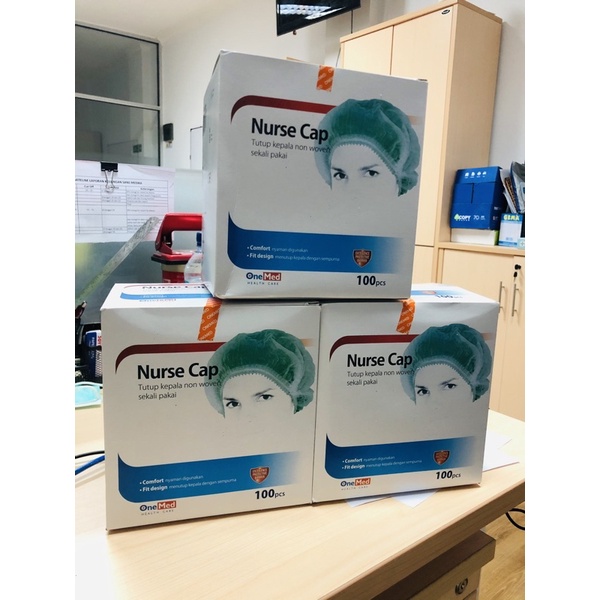 NURSE CAP ONE MED isi 100pcs