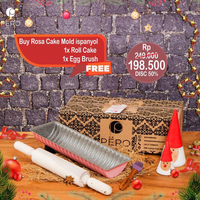 PERO ROSA ISPANYOLA + ROLL CAKE & EGGBRUSH HAMPER