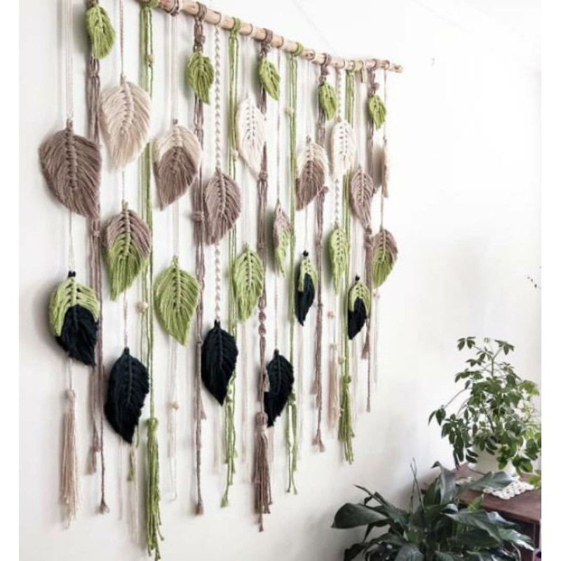 Tirai jendela macrame