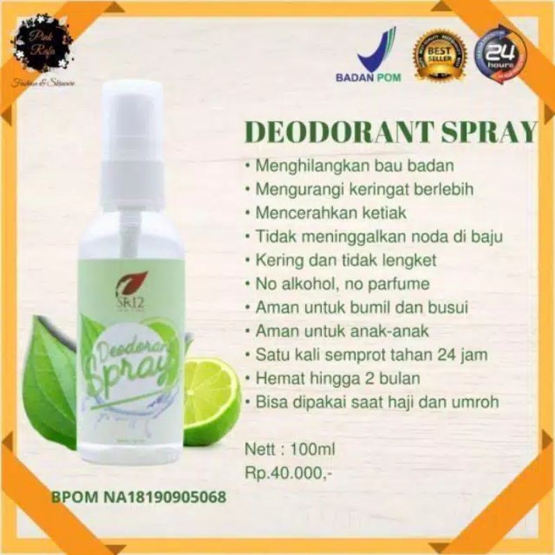 DEODORANT SPRAY SR12 ORIGINAL
