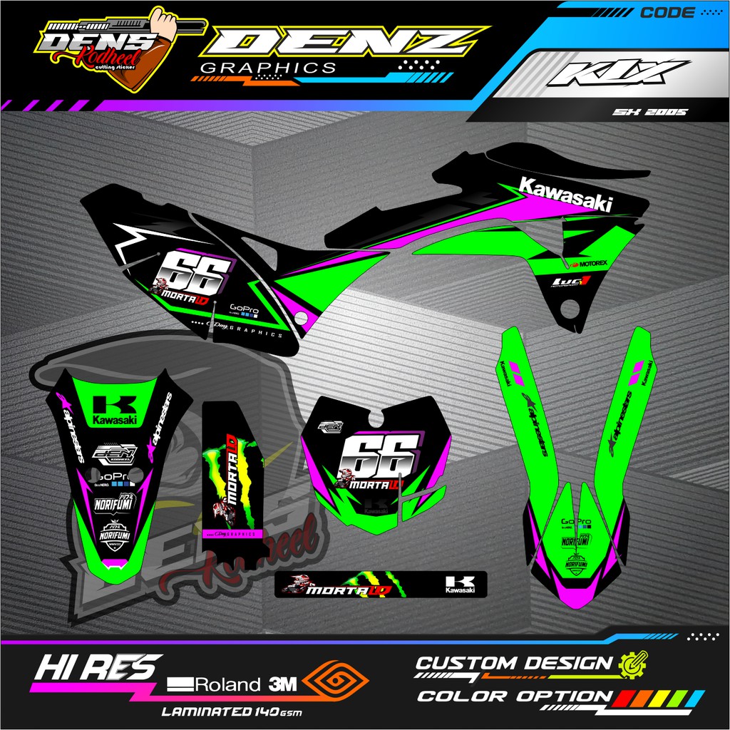 DECAL STICKER KLX GORDON MD0058
