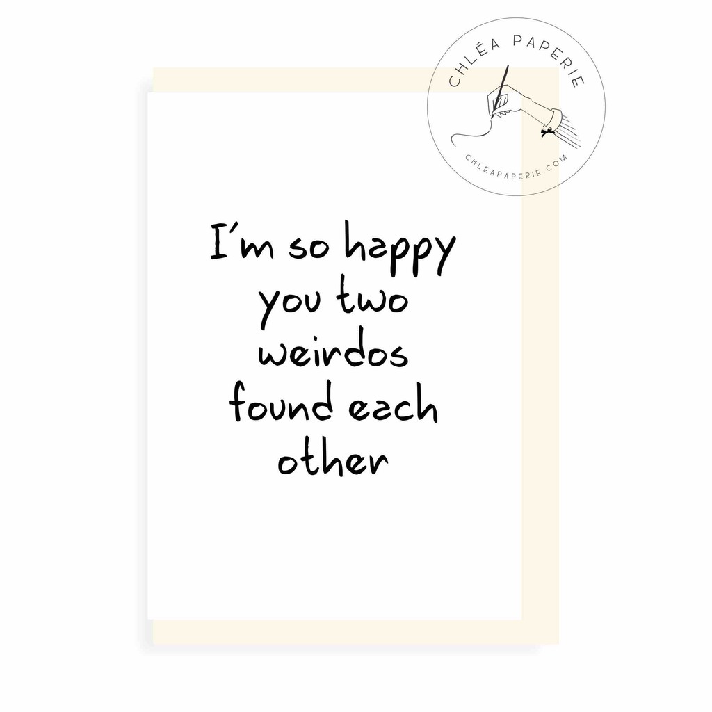 Greeting Card / Wedding / Two Weirdos