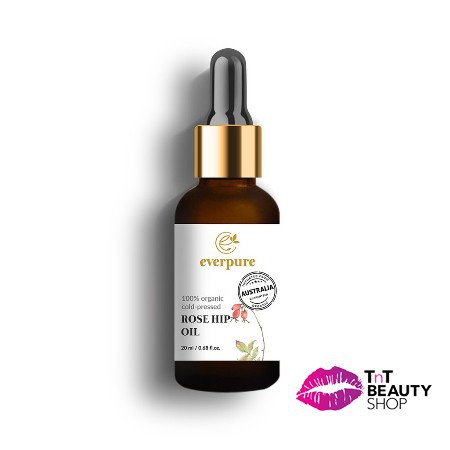 EVERPURE Rosehip Oil - 100% Organic Cold-Pressed
