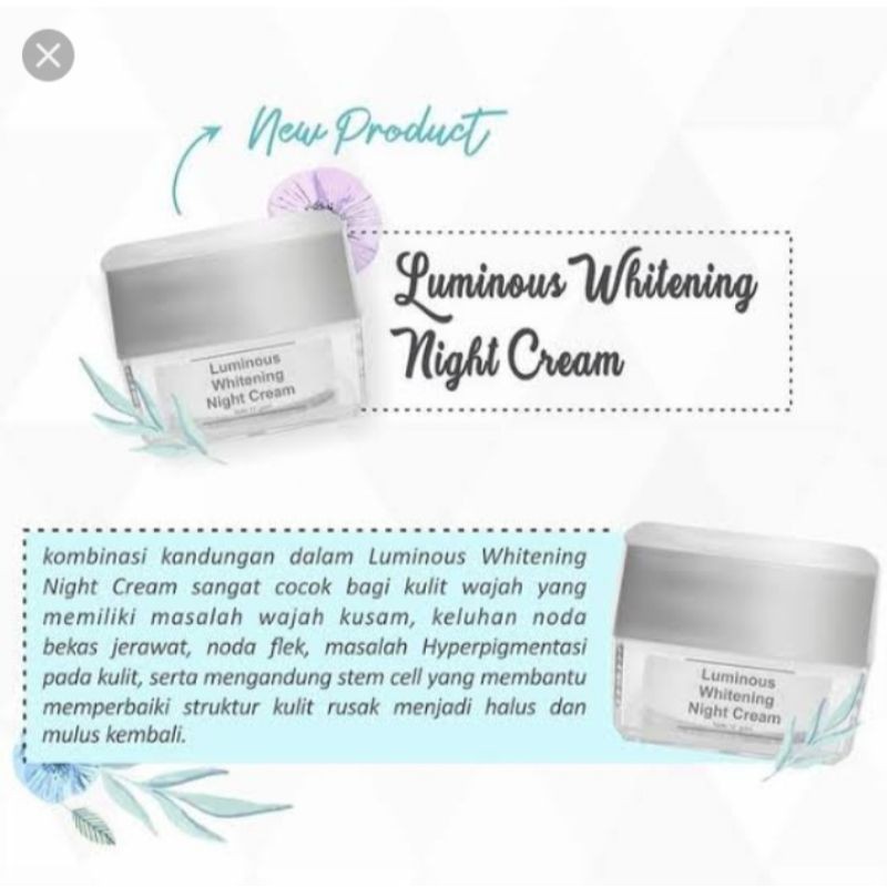 LUMINOUS whitening night cream