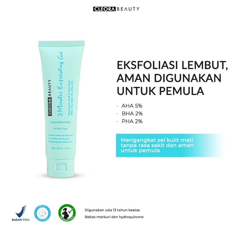 CLEORA EXFOLIATING GEL READY STOCK