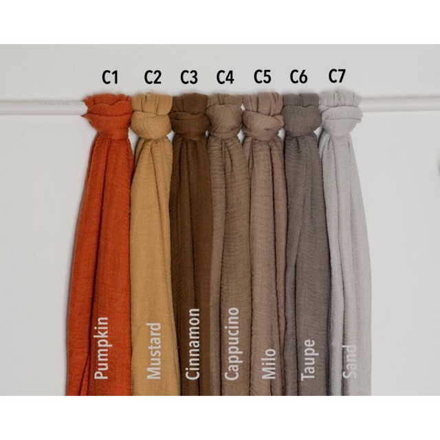 Pashmina crincle shawl